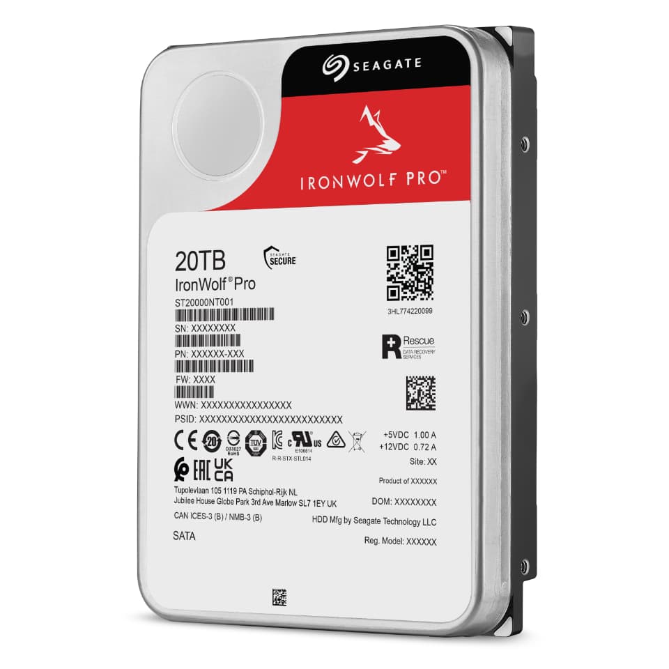 Seagate IronWolf PRO 20TB, ST20000NT001, SATA III, NAS HDD